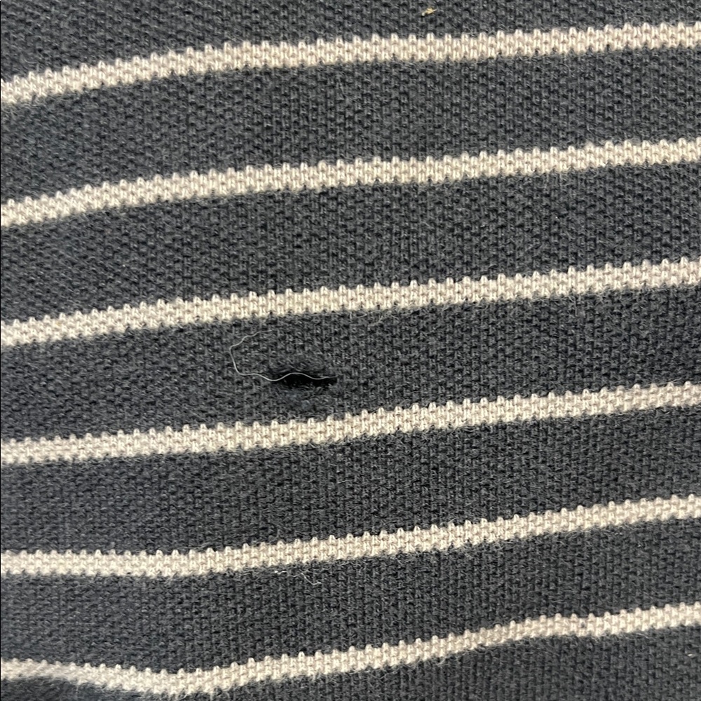 Tommy Hilfiger Men's Striped Polo Shirt - Black and tan - Picture 6 of 7